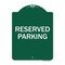 Signmission Reserved Parking Bright Yellow, Green & White Aluminum Architectural Sign, 18" x 24", GW-1824-22991 A-DES-GW-1824-22991 - alternate 1